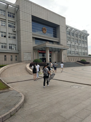 7月11日 生科院赴余杭“激浊扬清”水质监测小分队 前往街道办事处